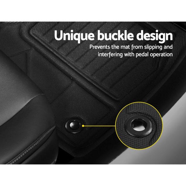 Car Rubber Floor Mats Front And Rear Compatible For Toyota RAV4 2019-2022