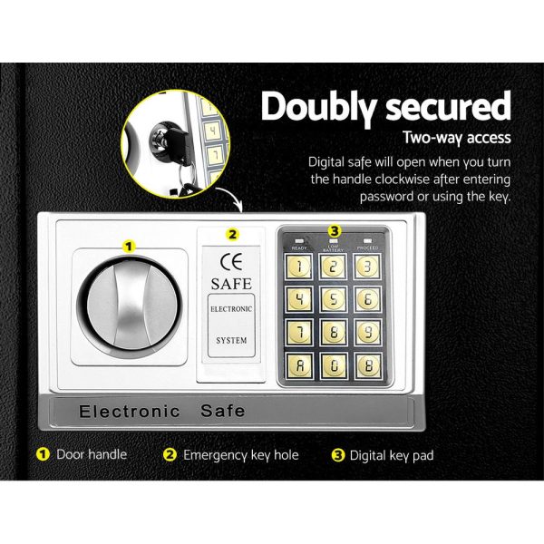 Electronic Safe Digital Security Box – 31x20x20 cm