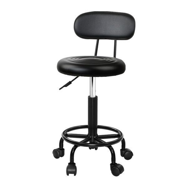 Salon Stool Swivel Chairs with Back Barber Beauty Hydralic Lift – 1