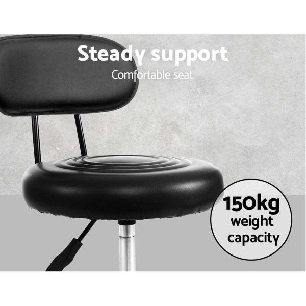 Salon Stool Swivel Chairs with Back Barber Beauty Hydralic Lift – 1