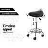 Saddle Salon Stool PU Swivel Barber Hair Dress Chair Hydraulic Lift