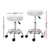 Round Salon Stool PU Swivel Barber Hair Dress Chair Hydraulic Lift