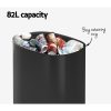 82L Motion Sensor Bin Rubbish Automatic Black