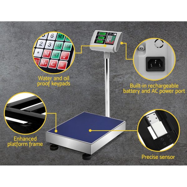 Digital Platform Scale Electronic Scales Shop Market Commercial Postal – 300 Kg