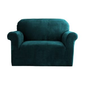 Velvet Sofa Cover Plush Couch Cover Lounge Slipcover