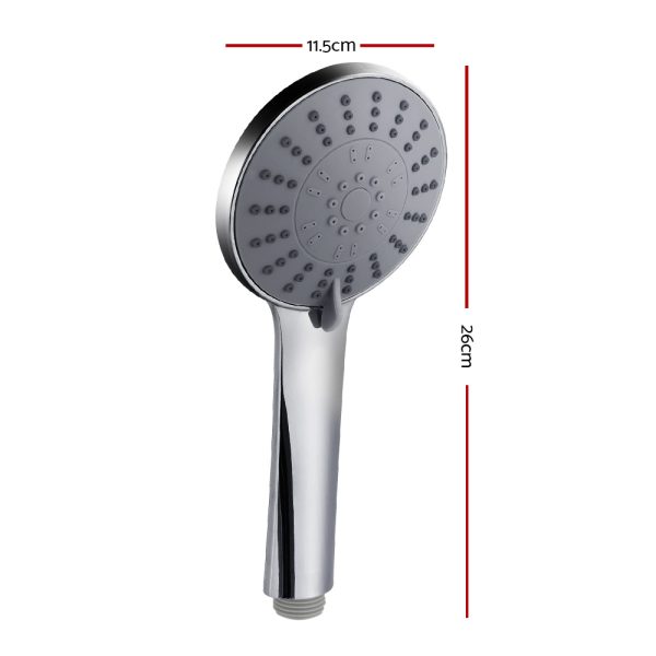 Handheld Shower Head 4.5″ High Pressure 5 Modes Poweful Round Chrome