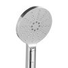 Handheld Shower Head Wall Holder 4.7” High Pressure Adjustable 3 Modes Chrome