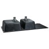 Stone Kitchen Sink 1160X500MM Granite Under/Topmount Basin Double Bowl – Black