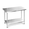 304 Stainless Steel Commercial Kitchen Bench – 121x61x89 cm, Without wheel