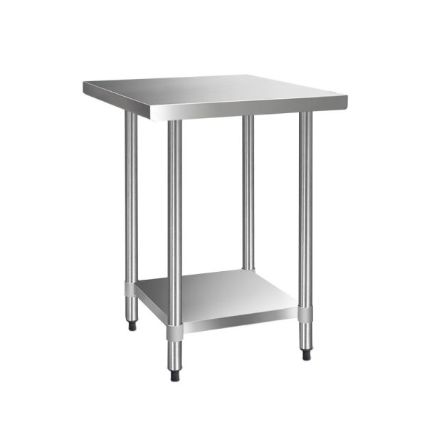 430 Stainless Steel Commercial Kitchen Bench – 76x76x89 cm, Without wheel