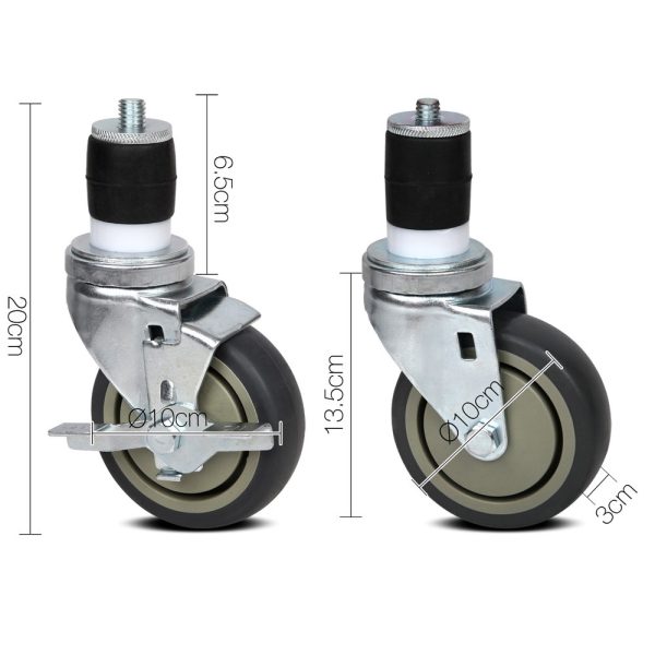 Set of 4  Swivel Castor Wheels