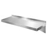 Stainless Steel Wall Shelf Kitchen Shelves Rack Mounted Display Shelving – 90x30x24 cm