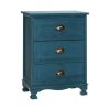 Bedside Table 3 Drawers Vintage – THYME Blue