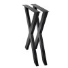 Metal Table Legs DIY X-shaped 71X60CM Set of 2