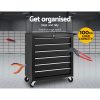 6 Drawer Tool Box Cabinet Chest Trolley Cart Garage Toolbox Storage