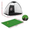 3M Golf Practice Net And Training Mat Set Driving Target Black