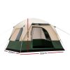 Family Camping Tent 4 Person Hiking Beach Tents Green