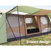 Instant Up Camping Tent 10 Person Outdoor Family Hiking Tents 3 Rooms