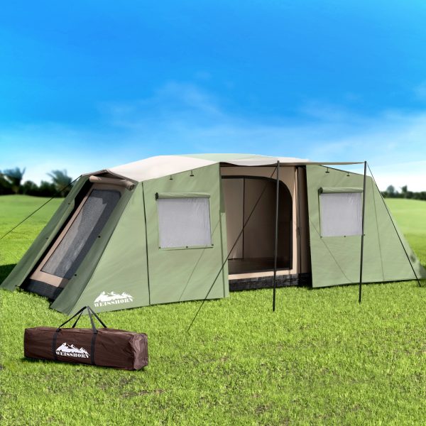 Instant Up Camping Tent 10 Person Outdoor Family Hiking Tents 3 Rooms