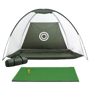 3M Golf Practice Net And Training Mat Set Driving Target Green