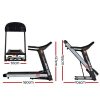 Electric Treadmill 45cm Incline Running Home Gym Fitness Machine Black – Model 1