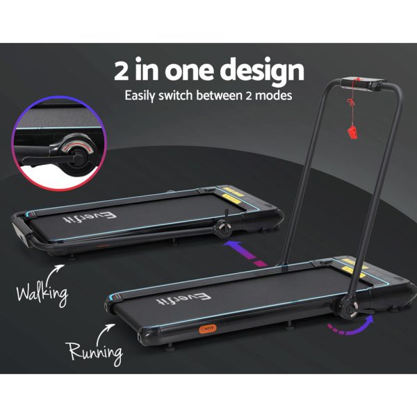 Treadmill Electric Walking Pad Under Desk Home Gym Fitness 420mm Remote