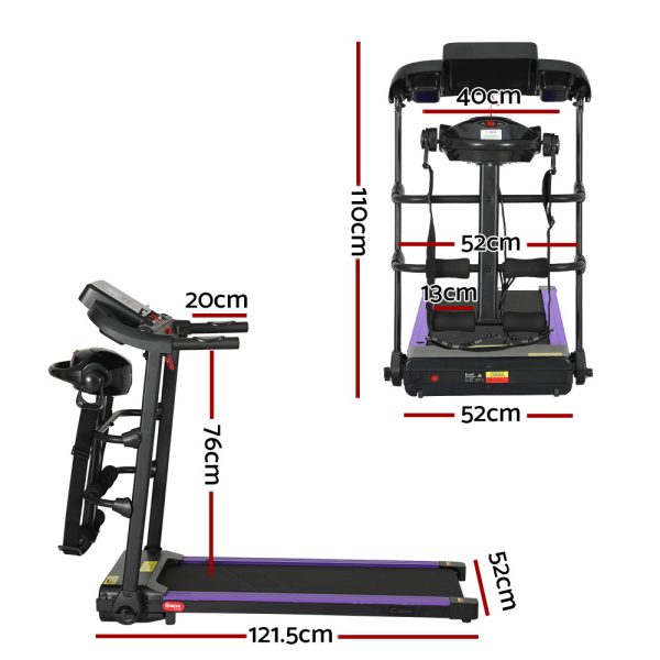 Treadmill Electric Home Gym Fitness Exercise Machine w/ Massager 400mm