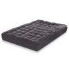 Mattress Topper Pillowtop 1000GSM Charcoal Microfibre Bamboo Fibre Filling Protector – QUEEN