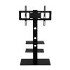 TV Stand Mount Bracket for 32″-70″ LED LCD 3 Tiers Storage Floor Shelf