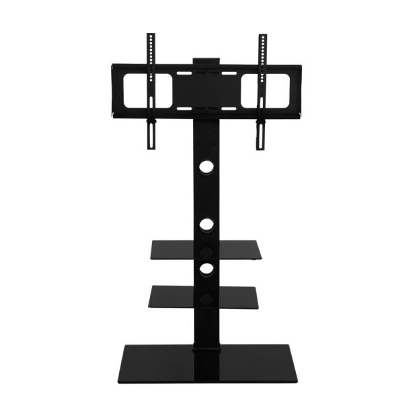 TV Stand Mount Bracket for 32″-70″ LED LCD 3 Tiers Storage Floor Shelf