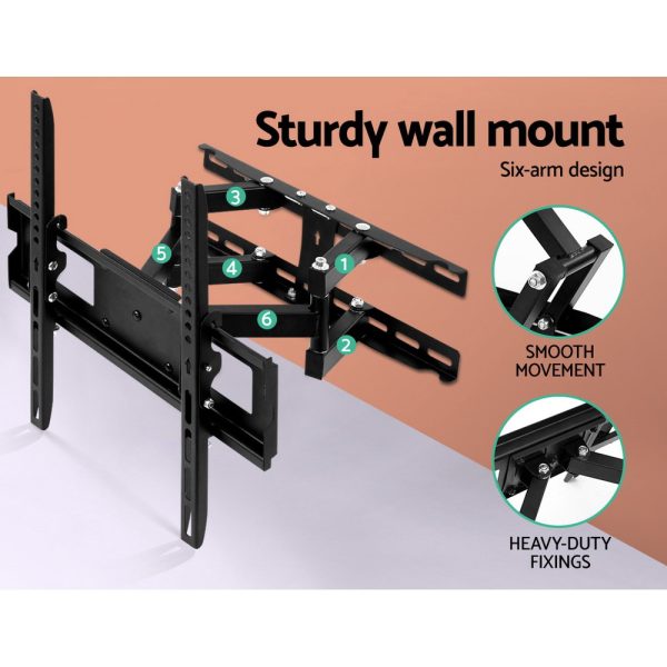 TV Wall Mount Bracket for 23″-55″ LED LCD Full Motion Dual Strong Arms