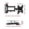 TV Wall Mount Bracket for 17″-42″ LED LCD TVs Full Motion Strong Arms