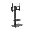 TV Stand Mount Bracket for 32″-70″ LED LCD 2 Tiers Storage Floor Shelf