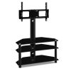 TV Stand Mount Bracket for 32″-60″ LED LCD 3 Tiers Storage Floor Shelf