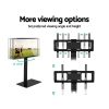 TV Stand Mount Bracket for 32″-70″ LED LCD Glass Storage Floor Shelf