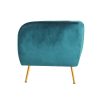 Armchair Lounge Arm Chair Sofa Accent Armchairs Chairs Couch Velvet – Green