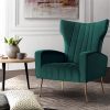 Armchair Lounge Chairs Accent Armchairs Chair Velvet Sofa Seat – Green