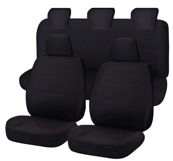 Seat Covers for FORD RANGER PX SERIES 10/2011 – 2015 DUAL CAB FRONT FR CHALLENGER – Black