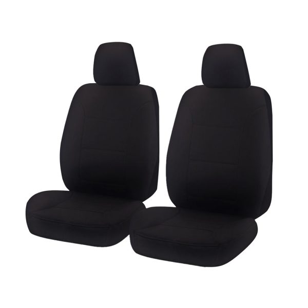 Seat Covers for FORD RANGER PX – PXII SERIES 10/2011 – ON SINGLE / SUPER / DUAL CAB FRONT 2 BUCKETS BLACK CHALLENGER