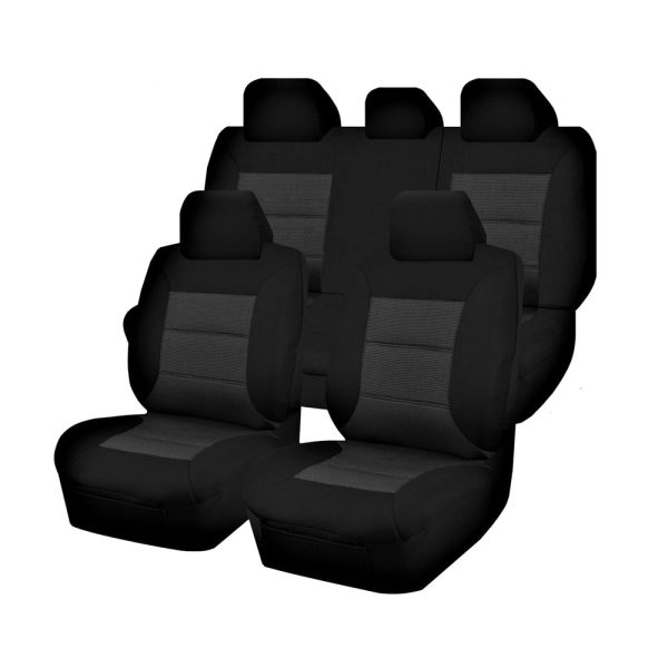 Seat Covers for TOYOTA C-HR NGX10-50R 12/2016 – ON 4X4 SUV / WAGON 5 SEATERS FR BLACK PREMIUM