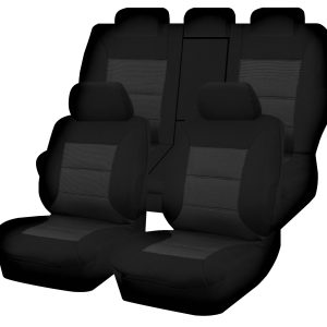 Seat Covers for TOYOTA RAV4 ALA49R.ASA44R .ZSA42R SERIES 02/2012 - 12/2018 4x2.4X4 SUV/WAGON 5 SEATERS FR BLACK PREMIUM