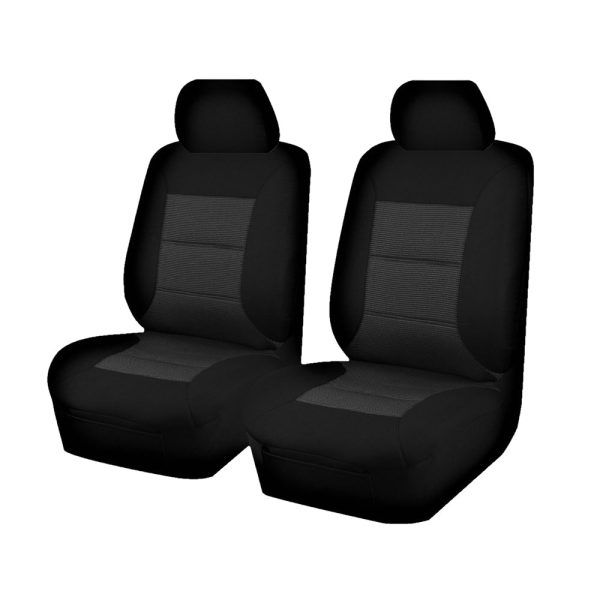 Seat Covers for FORD RANGER PX – PXII SERIES 10/2011 – ON SINGLE / SUPER / DUAL CAB FRONT 2 BUCKETS BLACK PREMIUM