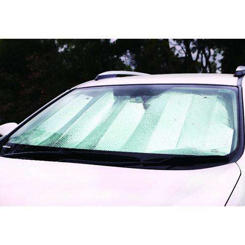 Premium Sun Shade – White/Silver – 150×70 cm