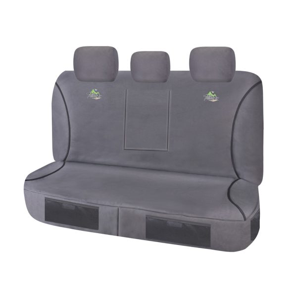 Seat Covers for TOYOTA HILUX 07/2015 – ON DUAL CAB CHASSIS REAR BENCH 40/60 SPLIT BASE WITH A/REST CHARCOAL TRAILBLAZER