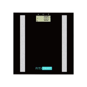 FitSmart Electronic Body Fat Scale Black 7 in 1 Body Analyser LCD Glass Tracker