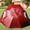 Outdoors Beach Umbrella 2.4M Outdoor Garden Beach Portable Shade Shelter – Red