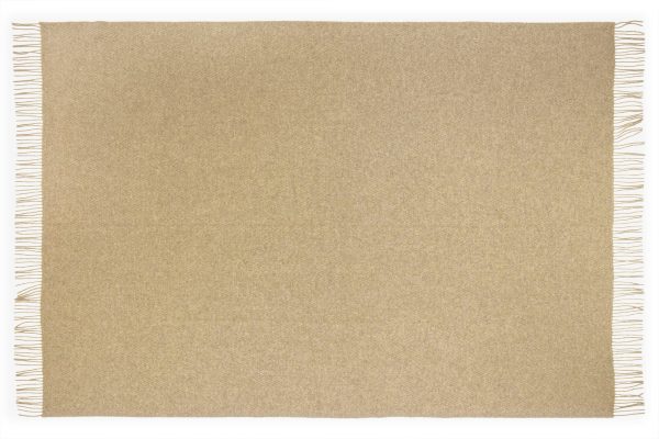 Hampton Throw – Merino Wool Blend – Camel