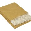 Hampton Throw – Merino Wool Blend – Ochre