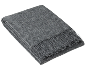 Hampton Throw – Merino Wool Blend – Slate