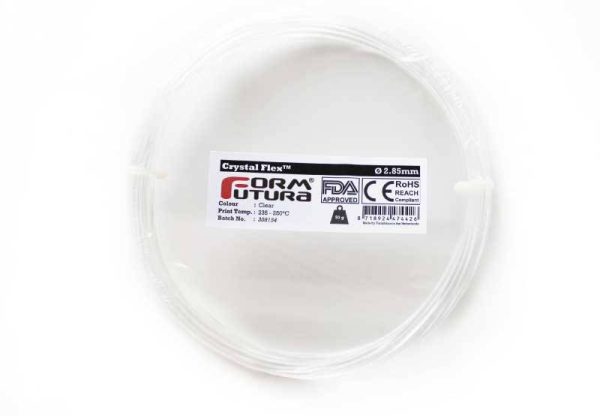 SBC Flexi Filament Crystal Flex Clear 3D Printer Filament – 50 gm, 2.85 mm